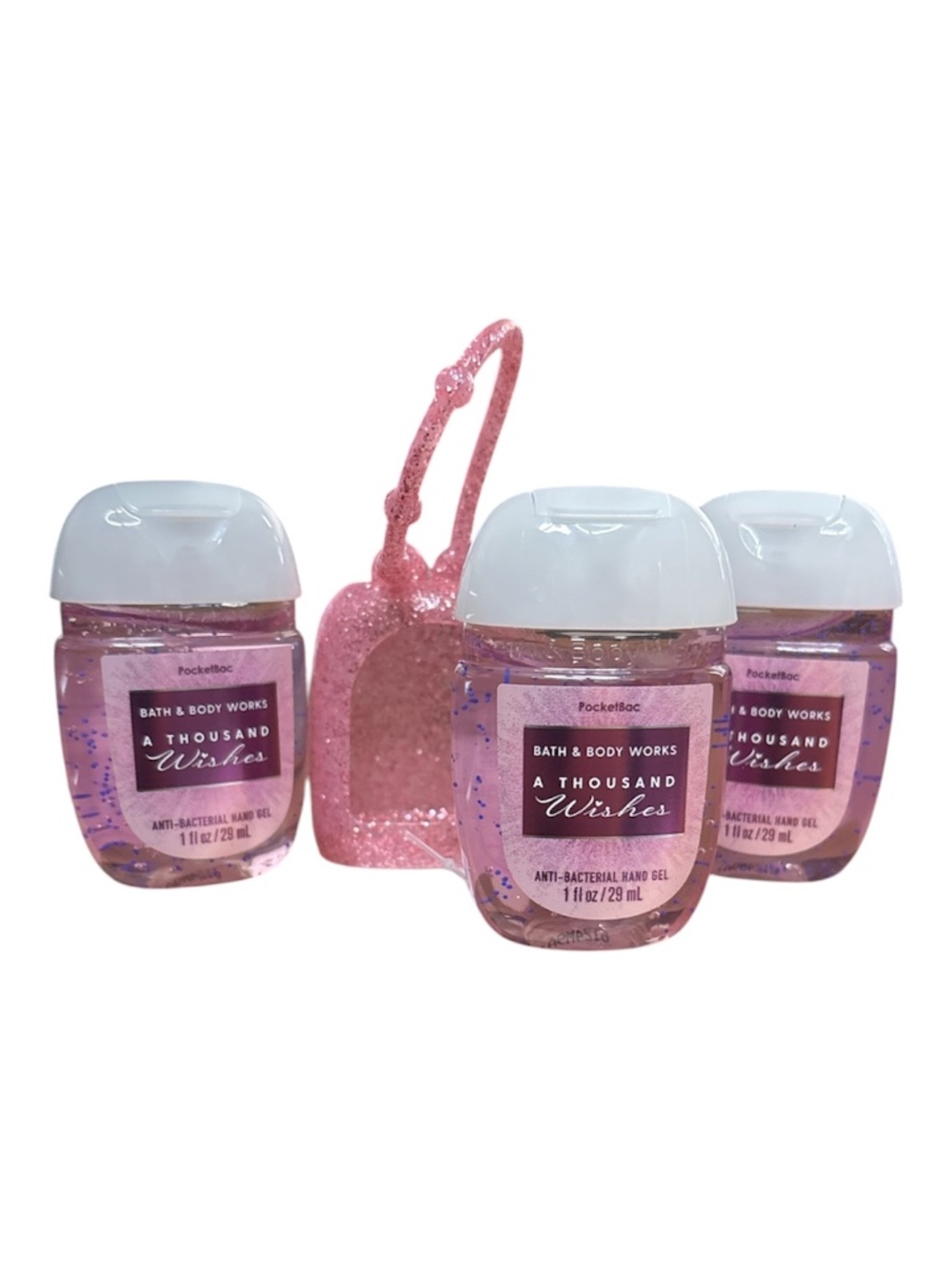 Bath and Body Works Hand Sanitizer (set of 3) and Carrying Case